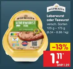 Netto Marken-Discount Leberwurst Angebot