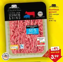 Netto Marken-Discount GUT PONHOLZ Hackfleisch gemischt Angebot