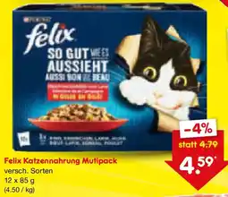 Netto Marken-Discount Felix Katzennahrung Mutipack Angebot