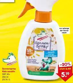 Netto Marken-Discount Sonnenspray Kids sensitiv Angebot