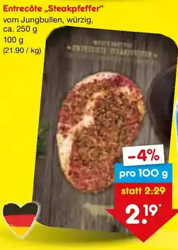 Netto Marken-Discount Entrecôte,,Steakpfeffer" Angebot