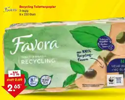 Netto Marken-Discount Favora Recycling Toilettenpapier Angebot