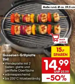 Netto Marken-Discount Gusseisen-Grillplatte 2 in 1 Angebot