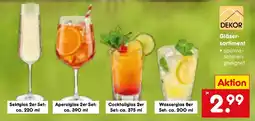 Netto Marken-Discount DEKOR Gläsersortiment Angebot