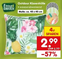 Netto Marken-Discount Living & Garden Outdoor Kissenhülle Angebot