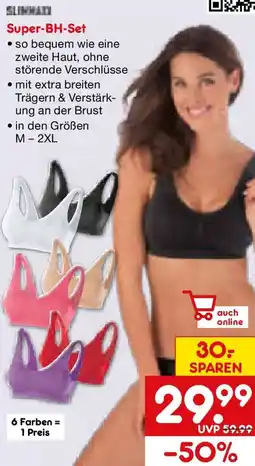 Netto Marken-Discount SLIMMAXX Super-BH-SetSLIMMAIN Super-BH-Set Angebot