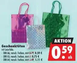 Mäc Geiz Geschenktüten mit Laserfolie Angebot