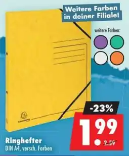 Mäc Geiz Ringhefter DIN A4, versch. Farben Angebot