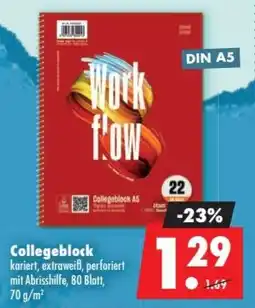 Mäc Geiz Workflow Collegeblock A5 Angebot