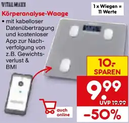 Netto Marken-Discount Vitalmaxx Körperanalyse-Waage Angebot