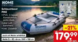 Netto Marken-Discount HOME DELLIXE Schlauchboot PIKE Angebot
