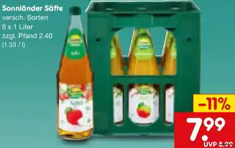 Netto Marken-Discount Sonnländer Säfte Angebot