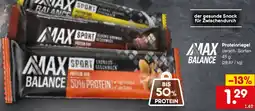 Netto Marken-Discount Max balance Proteinriegel Angebot