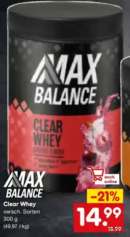 Netto Marken-Discount Max balance Clear Whey Angebot