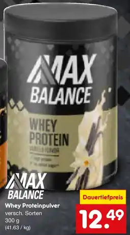 Netto Marken-Discount Max balance Whey Proteinpulver Angebot