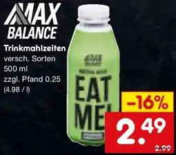 Netto Marken-Discount Max balance Trinkmahlzeiten Angebot