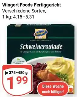 Globus Wingert Foods Fertiggericht Angebot