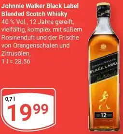 Globus Johnnie Walker Black Label Blended Scotch Whisky Angebot