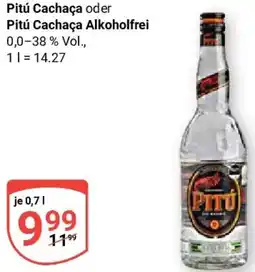 Globus Pitú Cachaça oder Pitú Cachaça Alkoholfrei Angebot