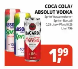 Hörl Getränke Coca Cola/Absolut Vodka Angebot