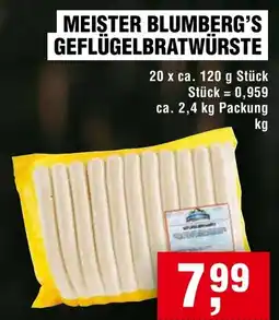 EDEKA Foodservice MEISTER BLUMBERG'S GEFÜLÜGELBRATWÜRSTE Angebot