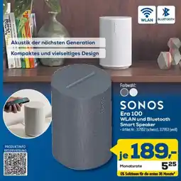 Euronics Berlet SONOS Era 100 WLAN und Bluetooth Smart Speaker Angebot