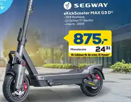Euronics Berlet SEGWAY eKickScooter MAX G3 D Angebot