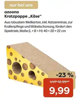 Zoo & Co azoona Kratzpappe „Käse“ Angebot