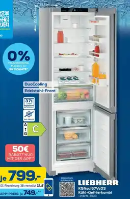 Euronics Berlet LIEBHERR KGNsd 57Vc03 Kühl-Gefrierkombi Angebot