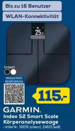 Euronics Berlet GARMIN Index S2 Smart Scale Angebot