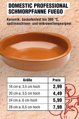 EDEKA Foodservice DOMESTIC PROFESSIONAL SCHMORPANNE FUEGO Angebot