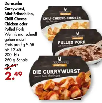 Galeria Markthalle Dornseifer Currywurst, Mini-Frikadellen, Chilli Cheese Chicken oder Pulled Pork Angebot