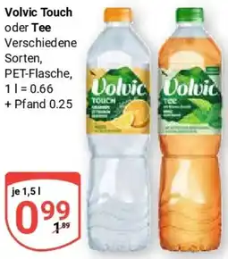 Globus Volvic Touch oder Tee Angebot
