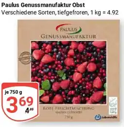 Globus Paulus Genussmanufaktur Obst Angebot