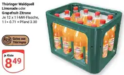 Globus Thüringer Waldquell Limonade oder Grapefruit-Zitrone Angebot