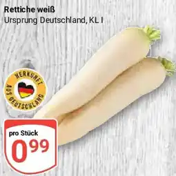 Globus Rettiche weiß Angebot
