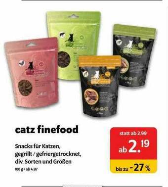 Das Futterhaus Catz Finefood Angebot