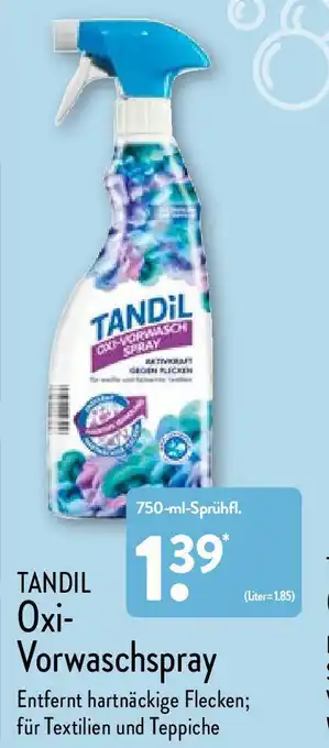 Aldi Nord Tandil Oxi-Vorwaschspray 750-ml-Sprühfl. Angebot