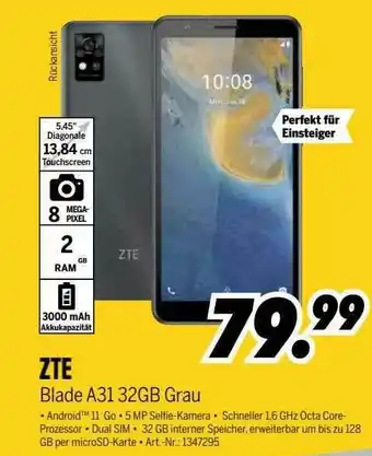 MEDIMAX Zte Blade A31 32gb Grau Angebot