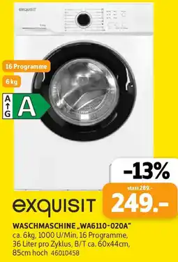 SCONTO Exquisit Waschmaschine ,,WA6110-020A" Angebot