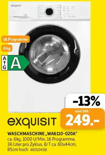 SCONTO Exquisit Waschmaschine ,,WA6110-020A" Angebot