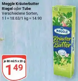 Globus Meggle Kräuterbutter Riegel oder Tube Angebot