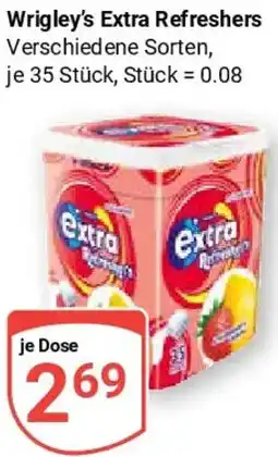 Globus Wrigley's Extra Refreshers Angebot
