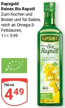 Globus Rapsgold Reines Bio Rapsöl Angebot