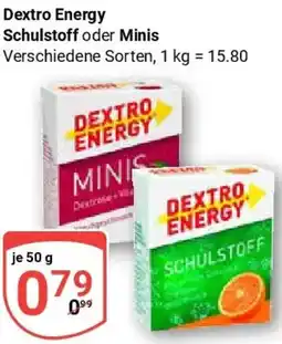 Globus Dextro Energy Schulstoff oder Minis Angebot