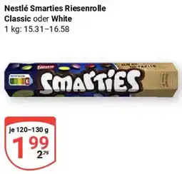 Globus Nestlé Smarties Riesenrolle Classic oder White Angebot