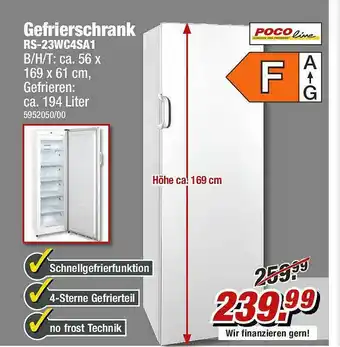 Poco Poco Line Gefrierschrank Rs-23wc4sa1 Angebot