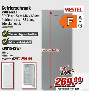 Poco Gefrierschrank Kvg1542ilf Vestel Angebot