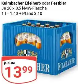 Globus Kulmbacher Edelherb oder Festbier Angebot