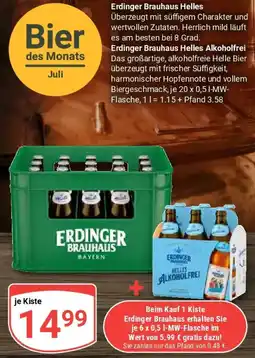 Globus Erdinger Brauhaus Helles Alkoholfrei Angebot